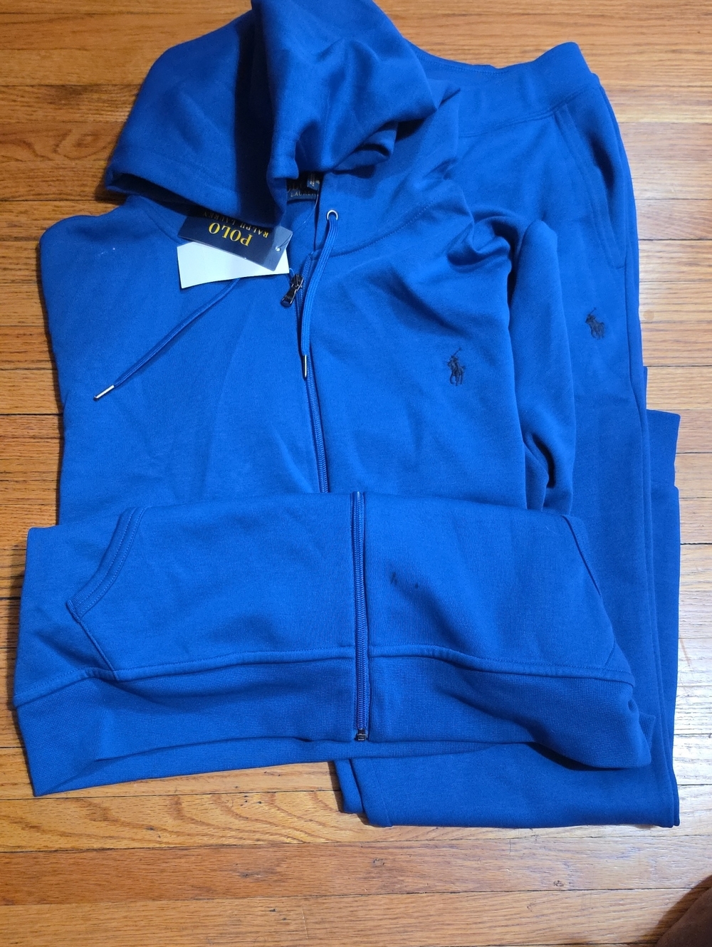 Polo by Ralph Lauren Men's Blue Hooded Zip Sweatshirt & Sweatpants